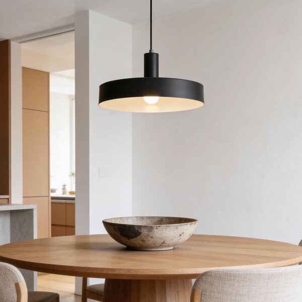 Modern matt svart taklampa - Bijou