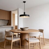 Modern pendellampa Bijou, mattsvart