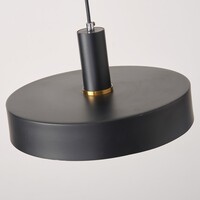 Modern pendellampa Bijou, mattsvart