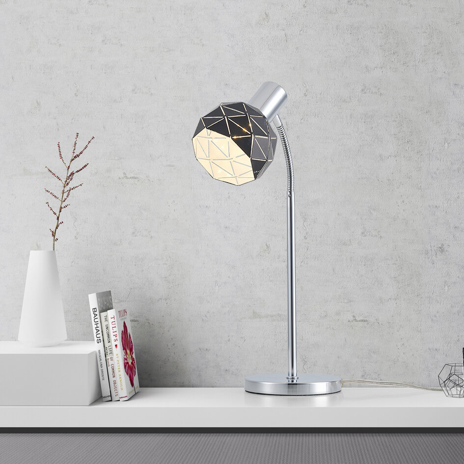 Modern svart bordslampa - Aimee