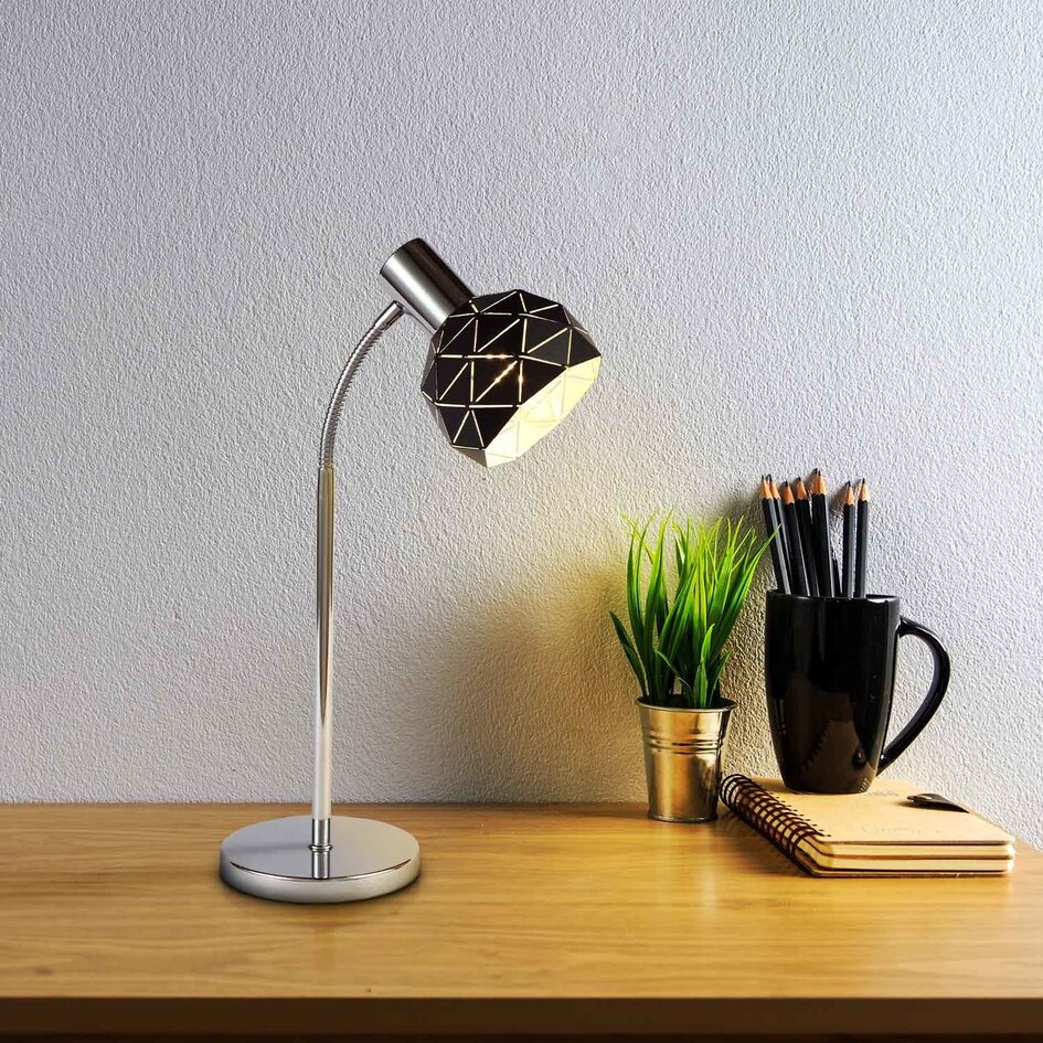 Modern svart bordslampa - Aimee