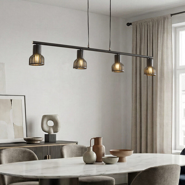 Industriell svart taklampa - Xavier