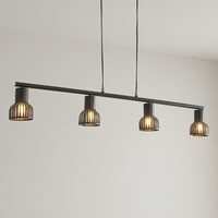 Industriell pendellampa Xavier i svart