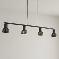 Industriell pendellampa Xavier i svart