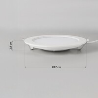 12W LED-downlight rund med justerbar färgtemperatur - Ø170mm
