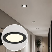 12W rund LED downlight med justerbar färgtemperatur - Ø170mm