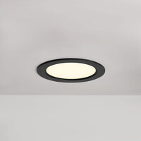 12W LED-downlight rund med justerbar färgtemperatur - Ø170mm i svart