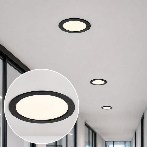 18W rund LED downlight med anpassningsbar färgtemperatur - Ø225mm