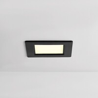 6W fyrkantig LED-downlight med justerbar färgtemperatur - 120 x 120 mm i svart