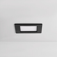 6W fyrkantig LED-downlight med justerbar färgtemperatur - 120 x 120 mm i svart