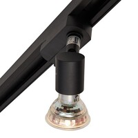 Set med 1-fas skensystem på 3 meter och Stanley-spotlights, svart