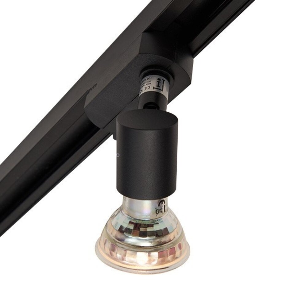 Set med 1-fas skensystem på 3 meter och Stanley-spotlights, svart
