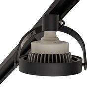 Set med 1-fas skensystem på 1,5 meter och Skaly-spotlights, svart