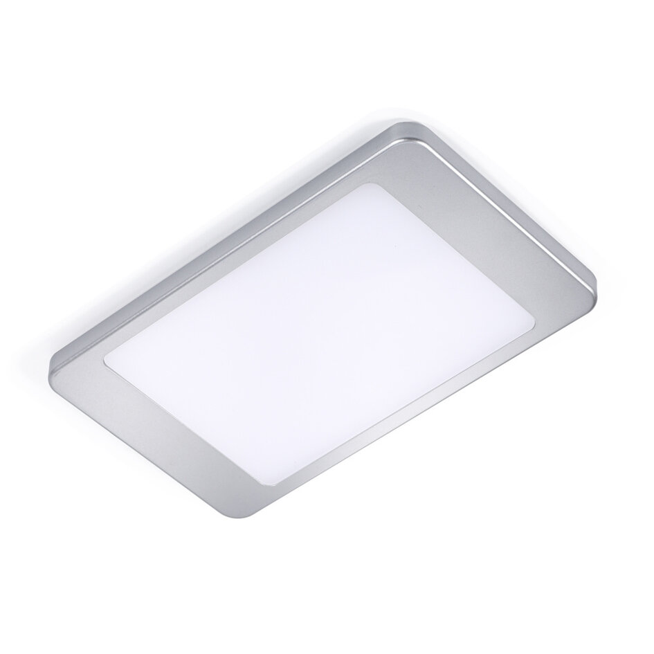 Utanpåliggande LED-spotlight Apollo för skåpsbelysning - silvergrå