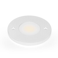 Mycket platt LED-spotlight Kaya för skåpsbelysning - silvergrå