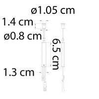 Dörrsensorbrytare 12V/ 24V - vit