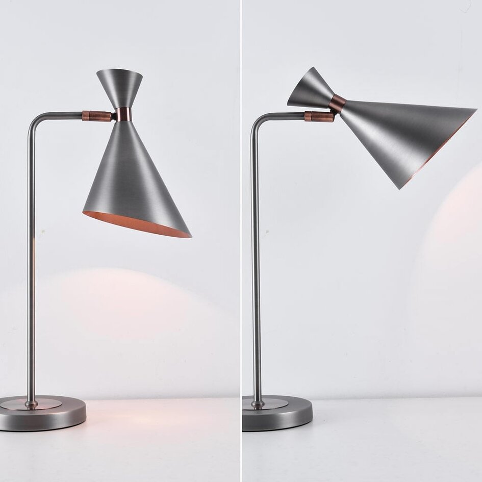 Antik silver- och kopparbordslampa - Arizona