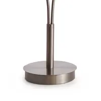 Modern bordslampa Savannah med två lampor i rökgrått glas
