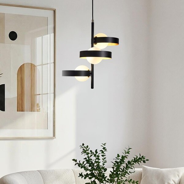 Modern taklampa matt glas - James