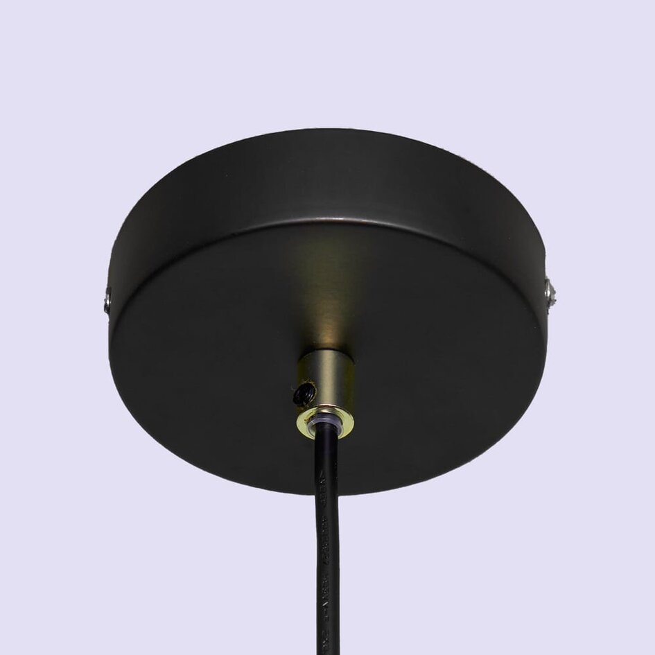 Modern pendellampa James med tre lampor, matt glas och guld