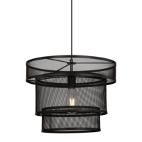 Industriell pendellampa Chloe, mattsvart