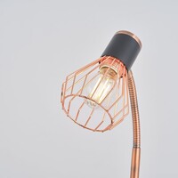 Industriell bordslampa koppar - Ruby