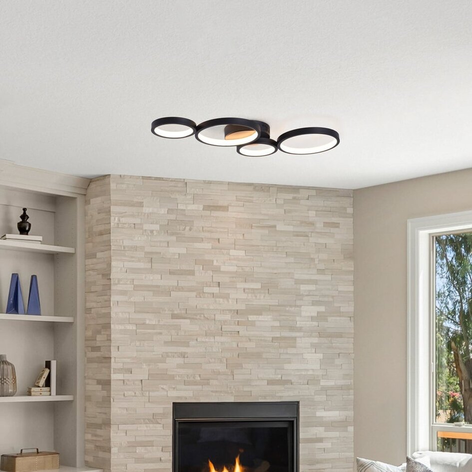 Modern taklampa Lynn med integrerad LED, 3-stegs dimbar