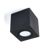 Modern vinklingsbar svart takspotlight fyrkantig - Kit