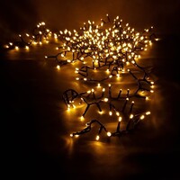 Klusterbelysning | 9 meter med 900 lampor | varmvit | PVC