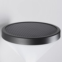 Modern solcellsvägglampa för utomhusbruk i svart med sensor - Chandler