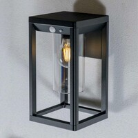 Modern solcellsvägglampa för utomhusbruk med sensor - Lumi