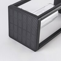 Solcellsdriven stående utomhuslampa Illumina med sensor - svart