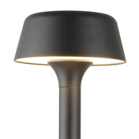 Modern solcellsdriven stående utomhuslampa i svart - Lunar