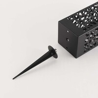 Designad solcellsdriven trädgårdsspotlight i svart - Brighton