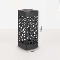 Designad solcellsdriven trädgårdsspotlight i svart - Brighton
