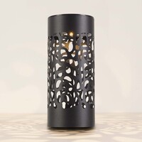Designad solcellsdriven trädgårdsspotlight i svart - Aurora