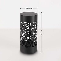 Designad solcellsdriven trädgårdsspotlight i svart - Aurora
