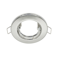 Modern silver infälld spotlight rund - Vix