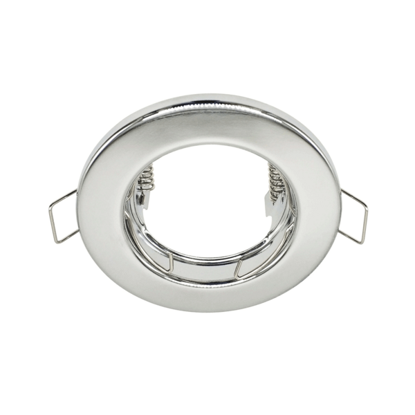 Modern silver infälld spotlight rund - Vix