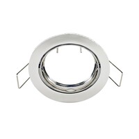 Modern rund vinklingsbar infälld spotlight silver - Ash