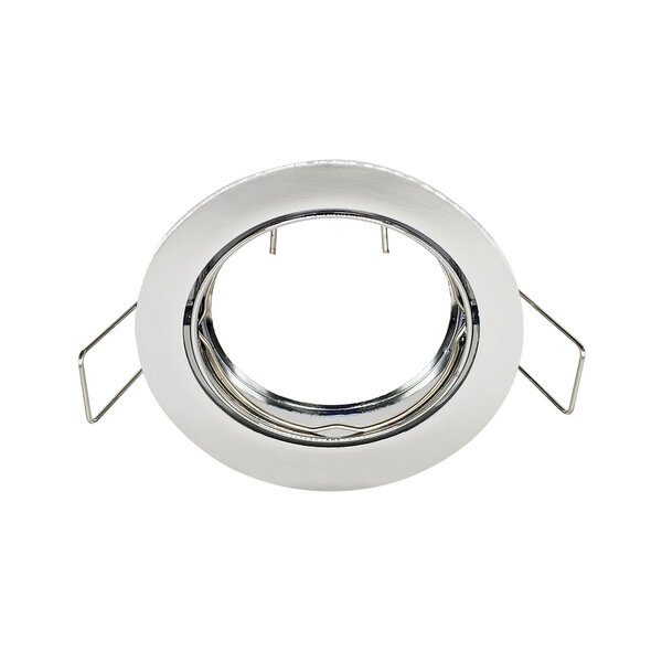 Modern rund vinklingsbar infälld spotlight silver - Ash