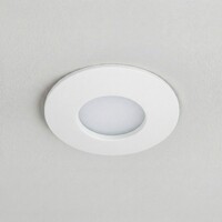 Modern rund infälld spotlight vit IP44 - Rex