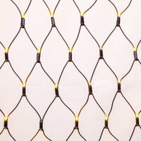 Kopplingsbar nätbelysning | från 2 m² | 200 LED | varmvit | gummi