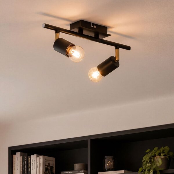 Modern taklampa Kel med två spotlights