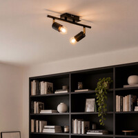 Modern taklampa Kel med två spotlights