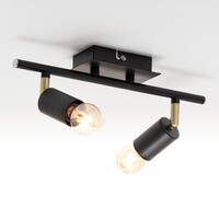 Modern taklampa Kel med två spotlights