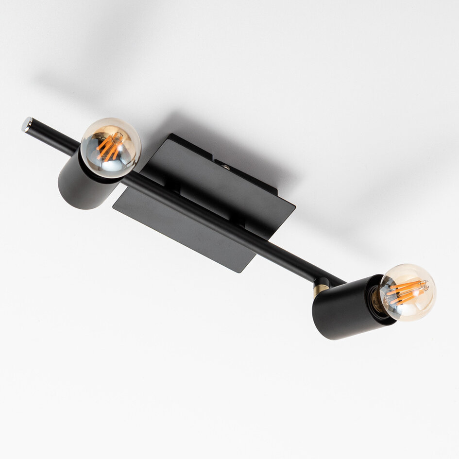 Modern taklampa Kel med två spotlights