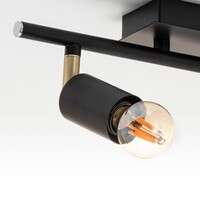 Modern taklampa Kel med två spotlights