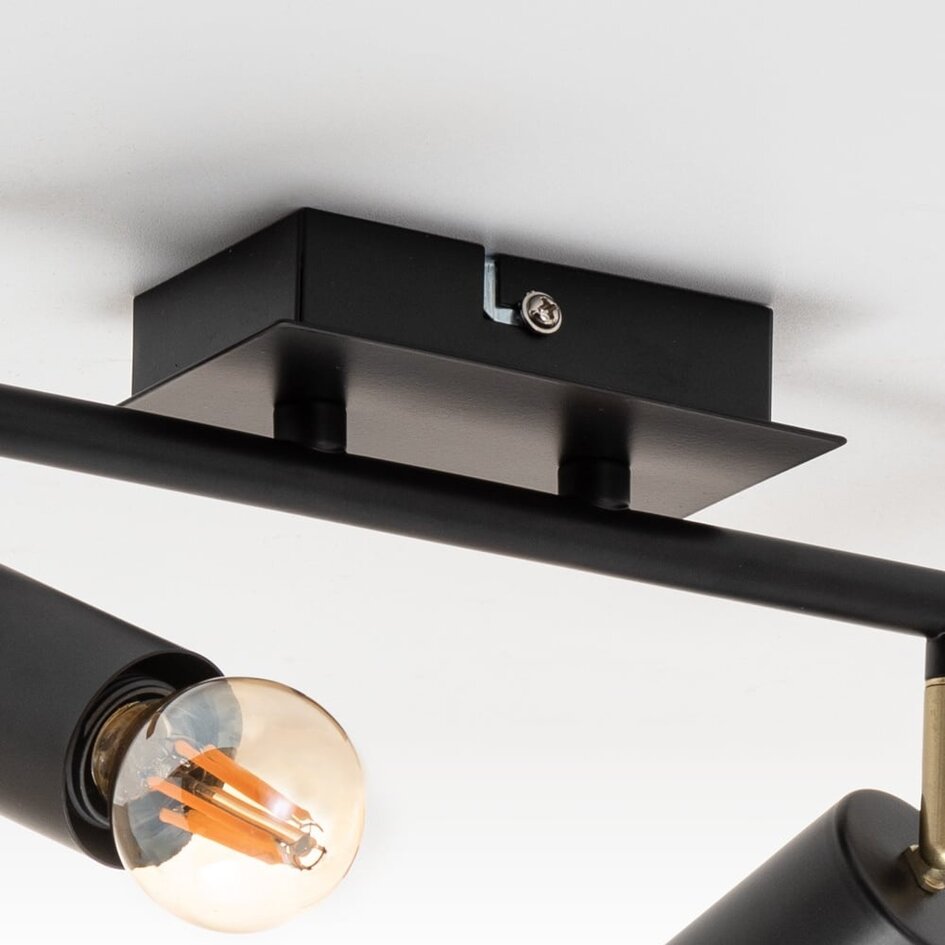 Modern taklampa Kel med två spotlights
