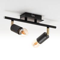 Modern taklampa Kel med två spotlights